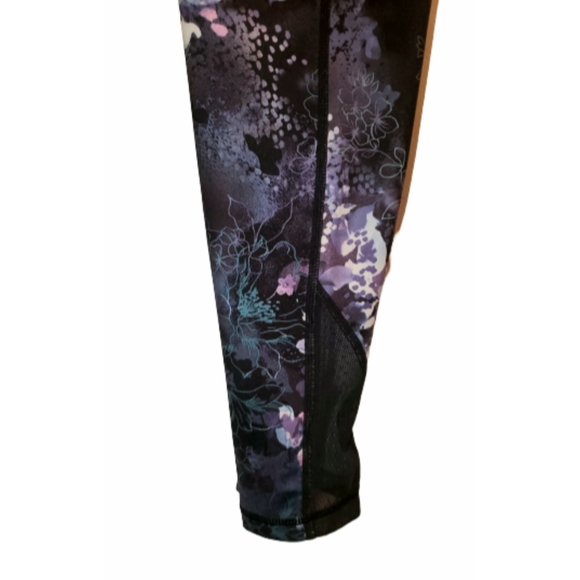 Ideology 7/8 Leggings Purple Floral Print S - Picture 11 of 14